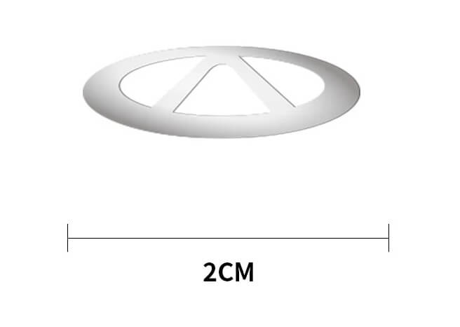 Kit Com Adesivos Metálicos Com Logo Para Decoração do Interior do Carro