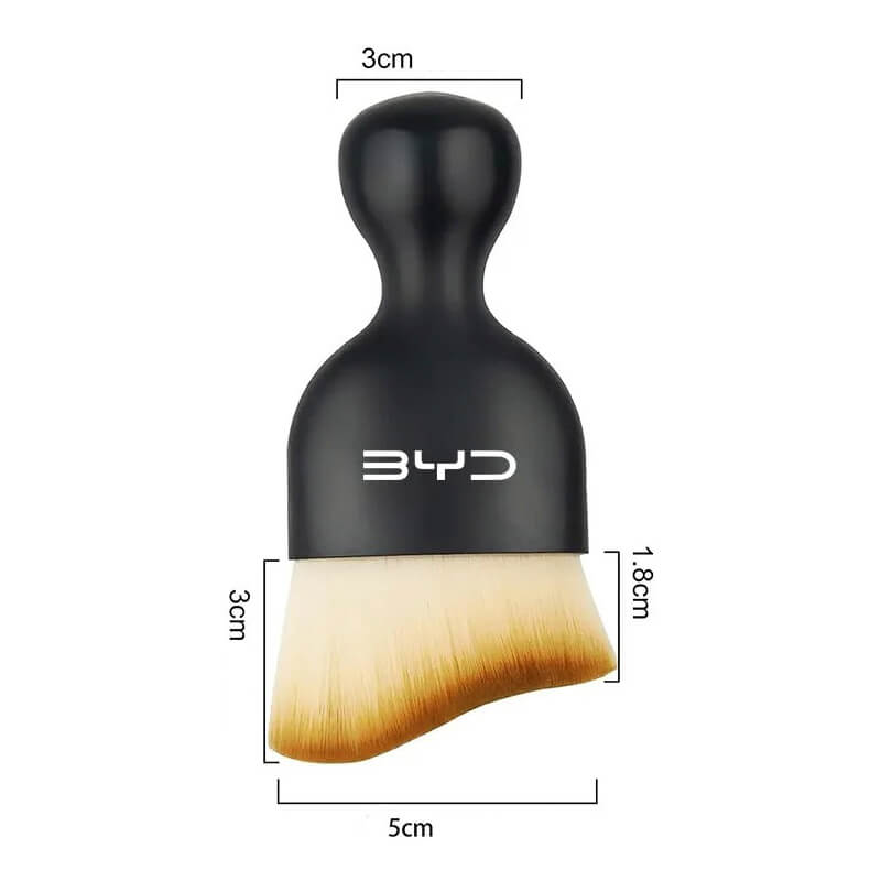 Pincel Com Logo Pra Limpeza do Painel e Console Central do Carro - BYD, Chery, Haval, JAC
