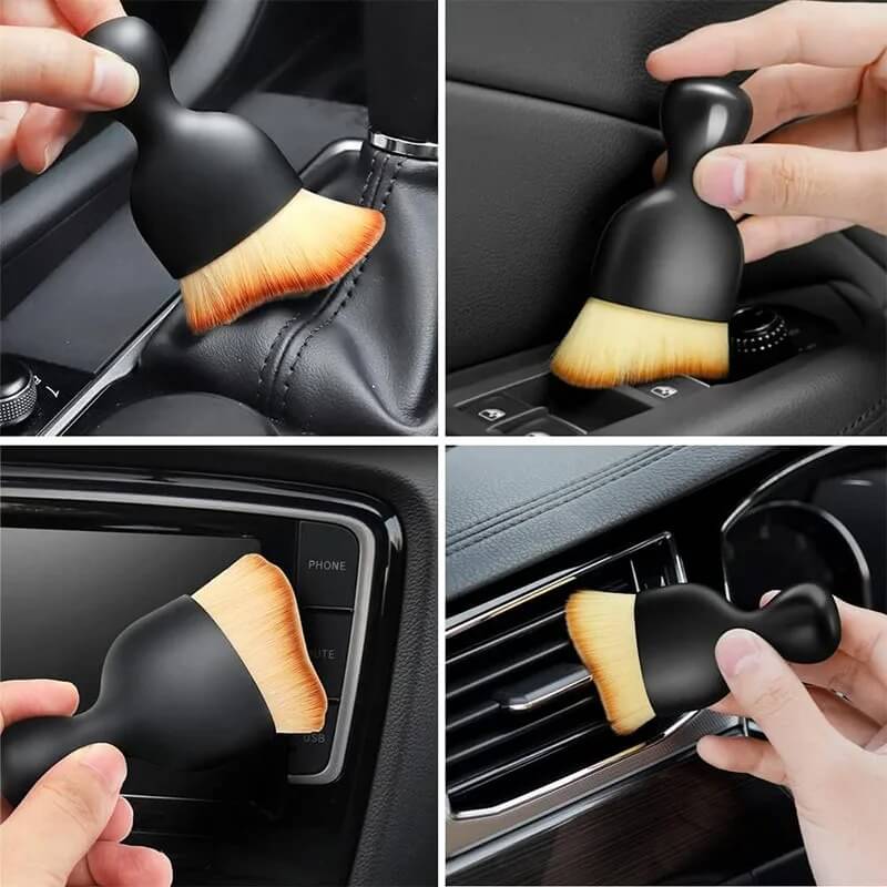 Pincel Com Logo Pra Limpeza do Painel e Console Central do Carro - BYD, Chery, Haval, JAC