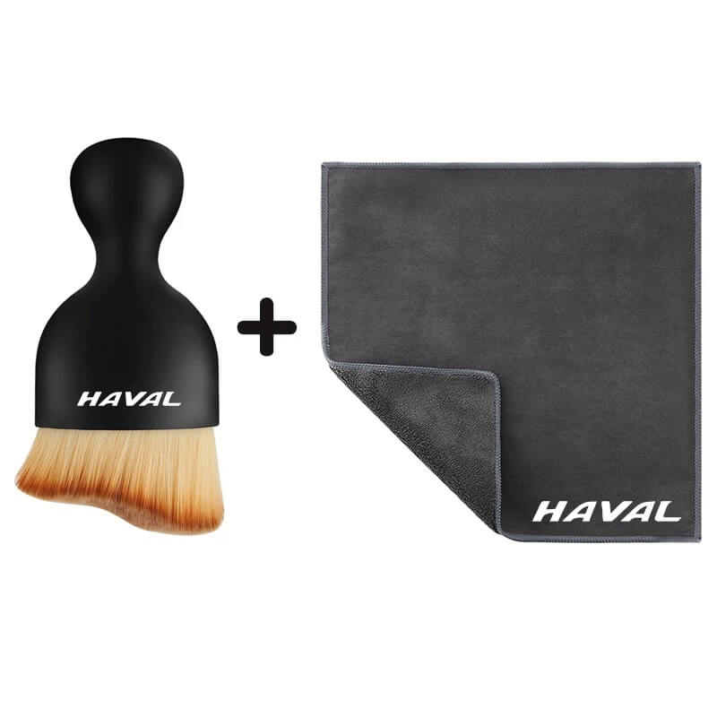 Pincel Com Logo Pra Limpeza do Painel e Console Central do Carro - BYD, Chery, Haval, JAC
