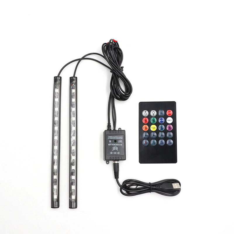Luz de LED USB Para Interior do Carro - Com Controle