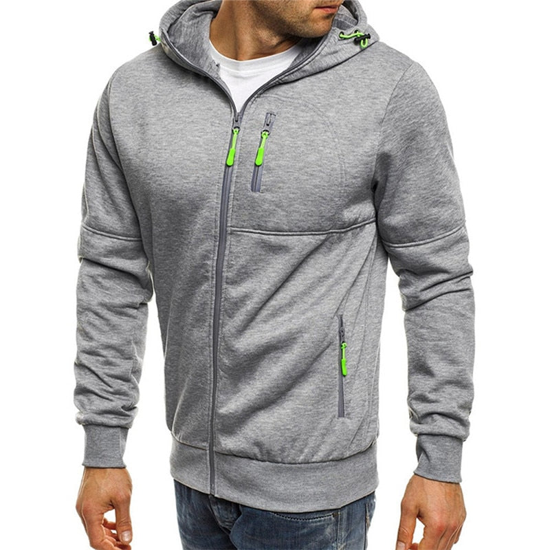 Casaco Moletom Masculino Frio Com Zíper - Várias Cores