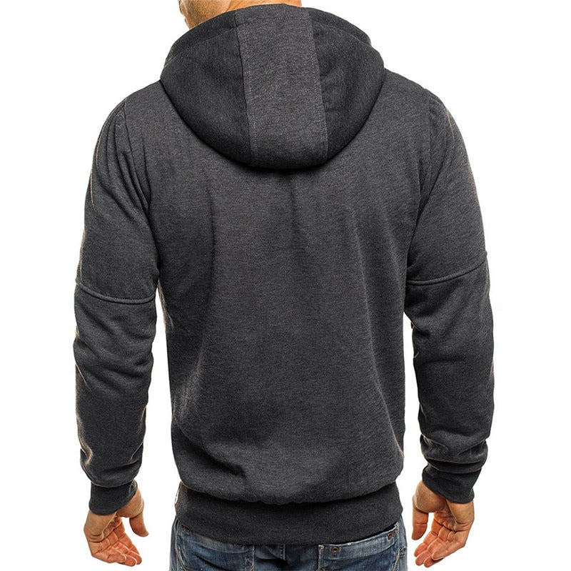 Casaco Moletom Masculino Frio Com Zíper - Várias Cores