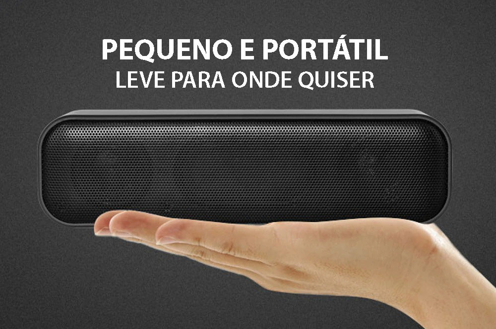 Caixa de Som Portátil Soundbar USB Para Notebook 6W