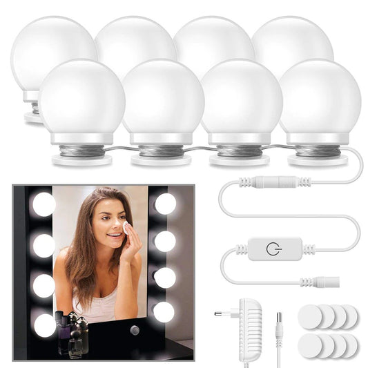 Kit Com 10 Lâmpadas de LED Para Espelho de Maquiagem Camarim