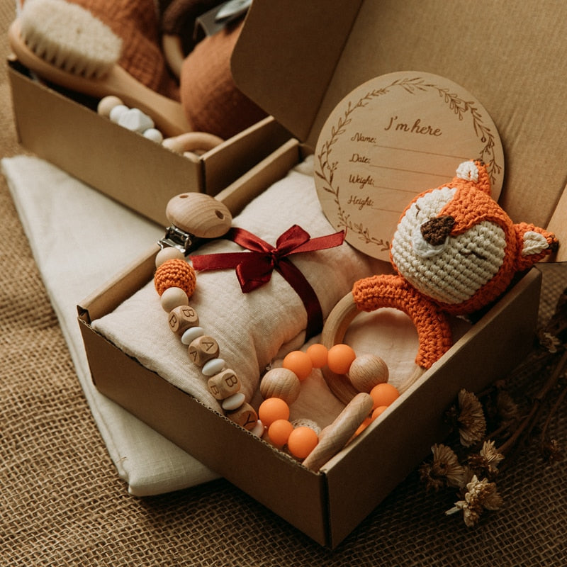 Kit Maternidade Presente Recém Nascido - Animais de Crochê