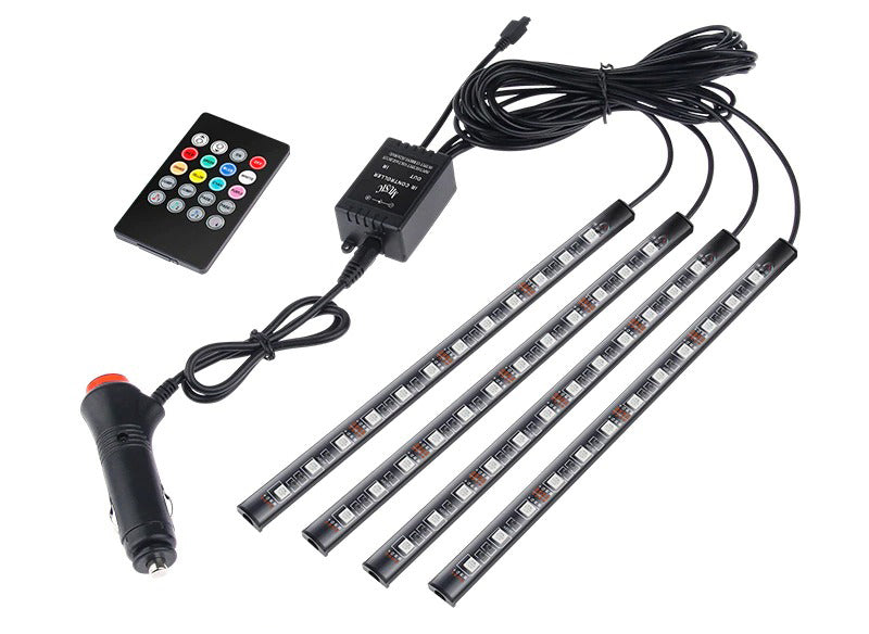 Luz de LED USB Para Interior do Carro - Com Controle