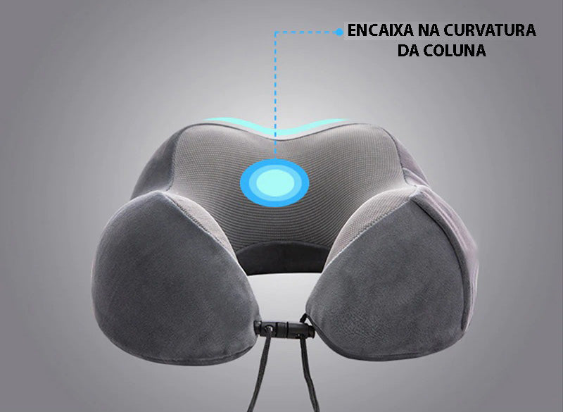 Travesseiro Pescoço Para Viagem Comfort 3D Viscoelastico - GosteiQuero