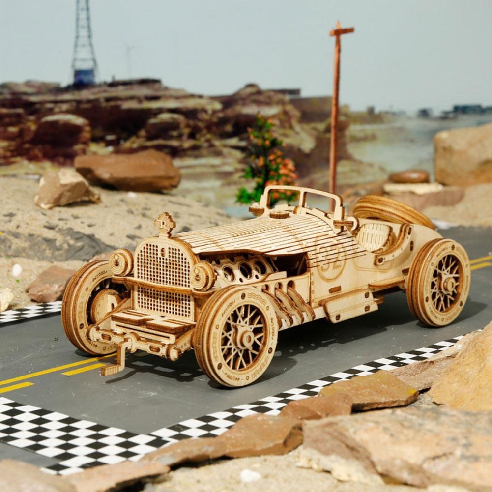 Carro-De-Madeira-3D-Puzzle-Brinquedo-de-Montar-Montar-Design