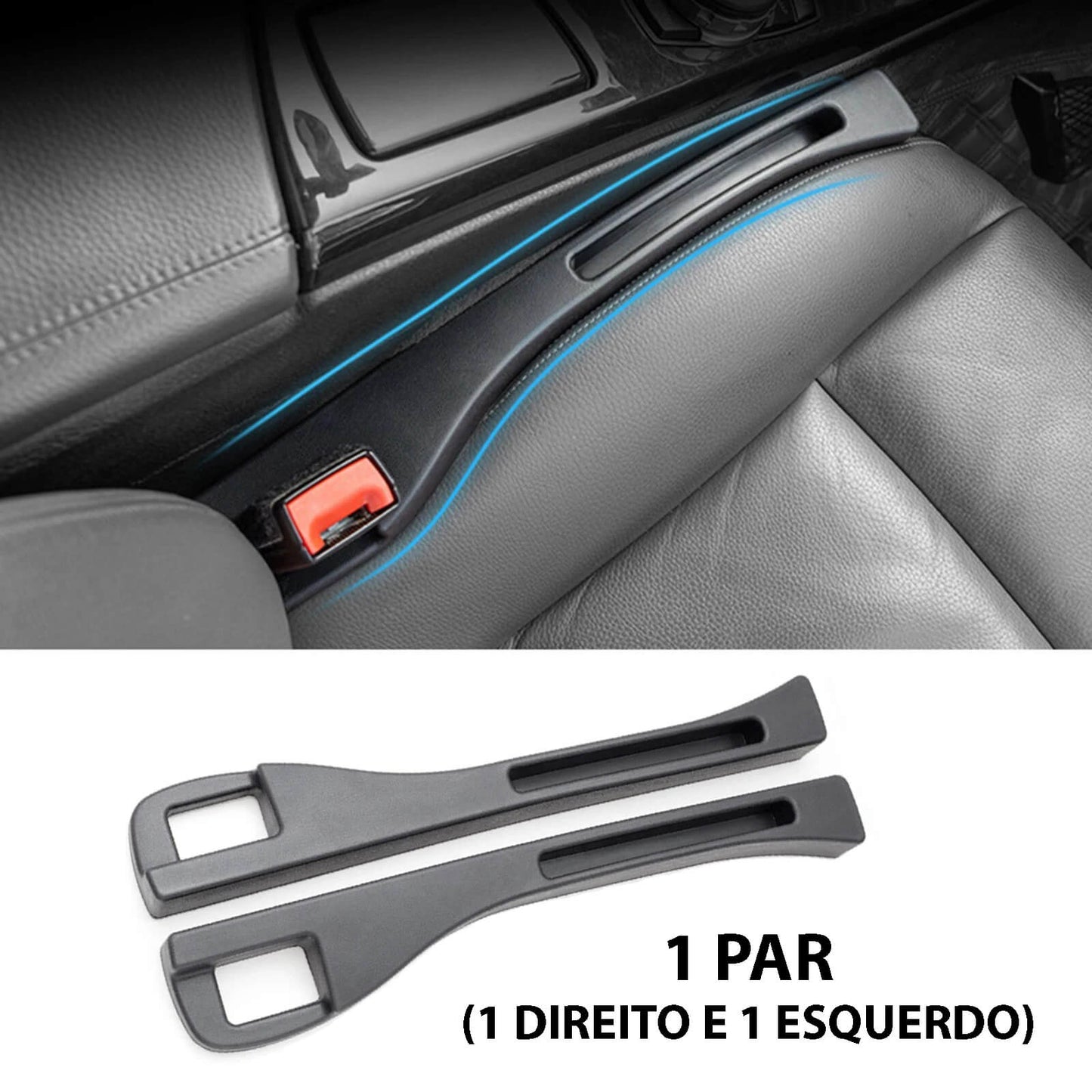 Porta Celular Automotivo Preenche Espaço Entre Lateral de Assento e Console Central do Carro