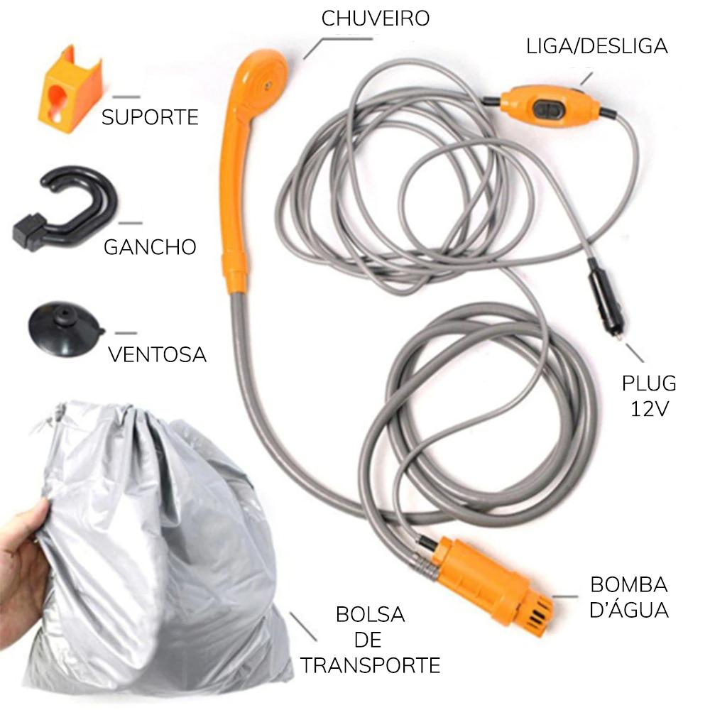 Chuveiro Elétrico Portátil Para Camping