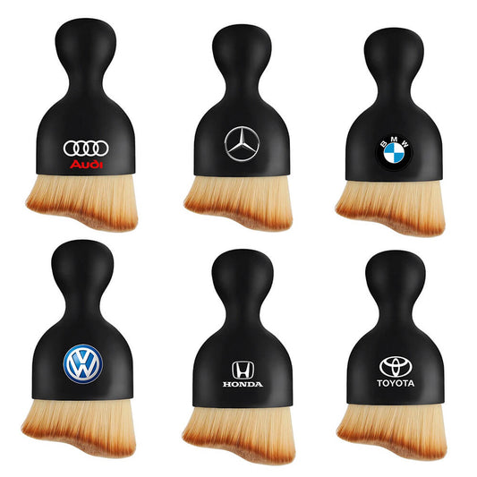 Pincel Com Logo Pra Limpeza do Painel e Console Central do Carro - Audi, BMW, Mercedes, Volkswagen, Honda, Toyota