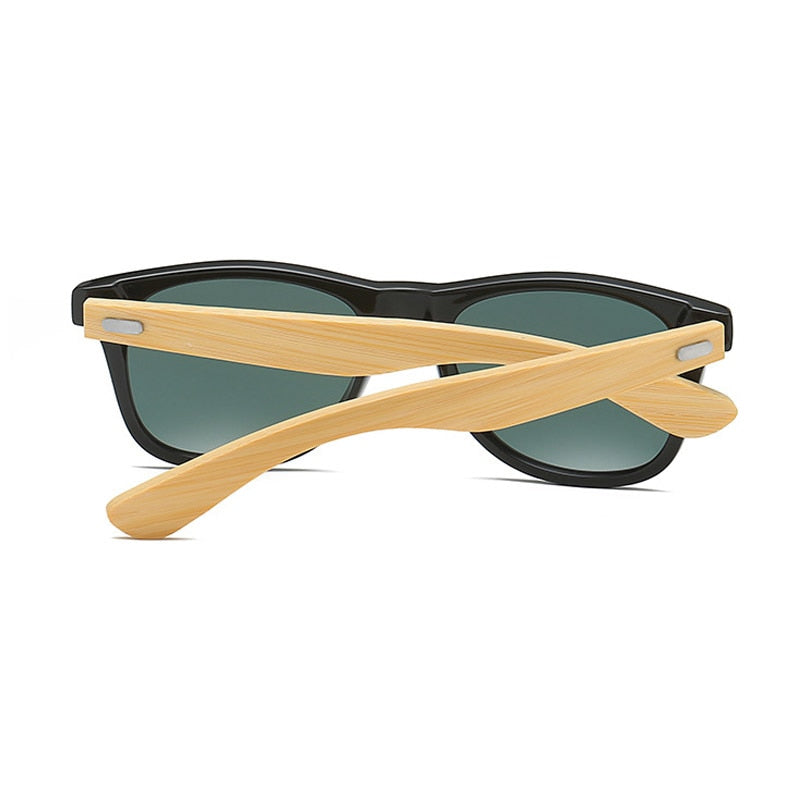 Óculos de Sol Unissex Retrô Bambu