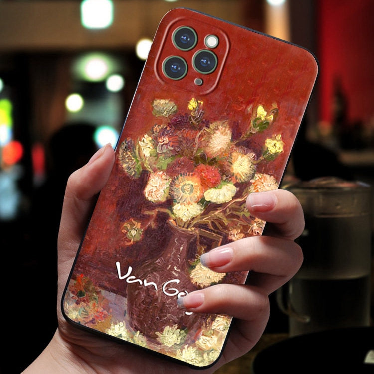 Capinha 3D Para iPhone Van Gogh "Vase with Chinese Asters and Gladioli" - GosteiQuero