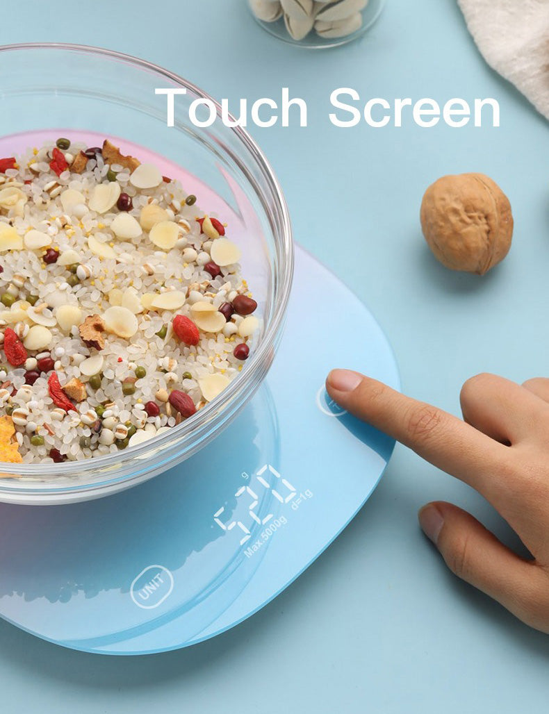 Balança Digital Touch Com App Medidor de Calorias Para Dieta