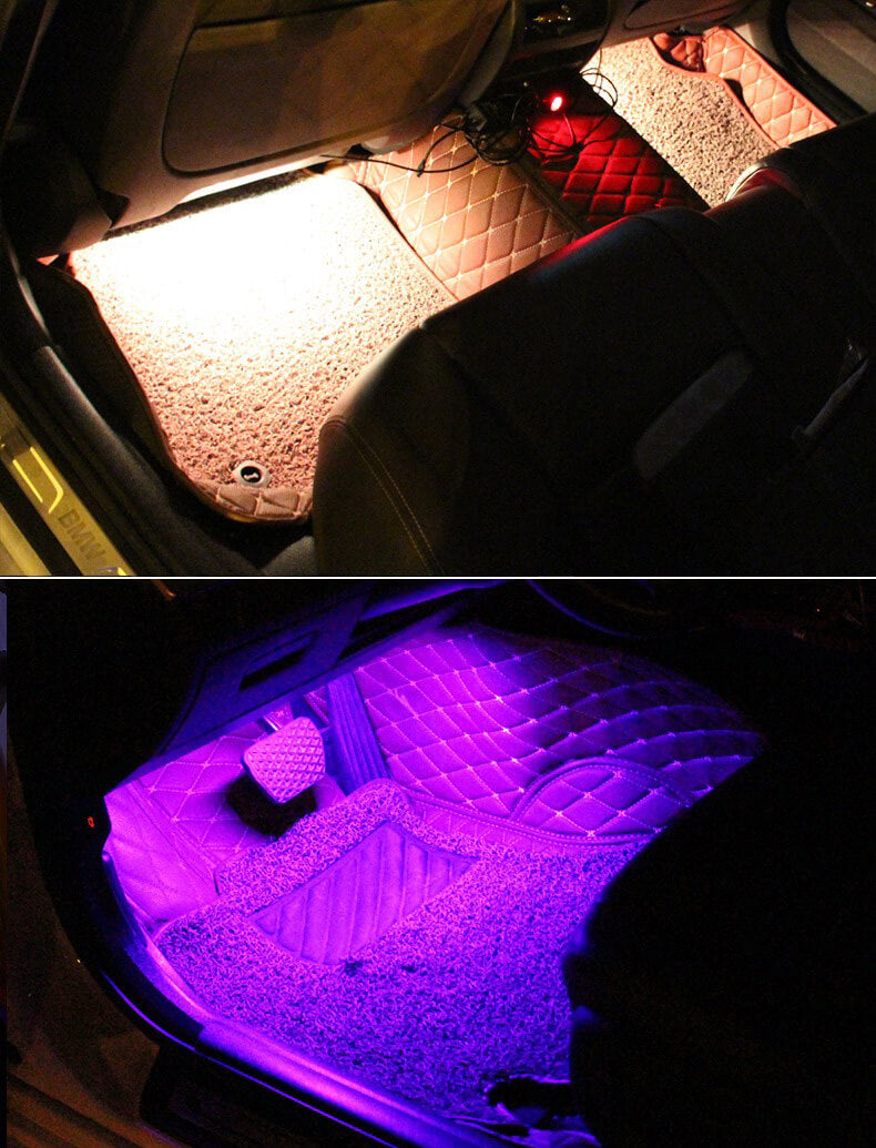 LED RGB Para Interior do Carro Tuning - Com Controle ou App
