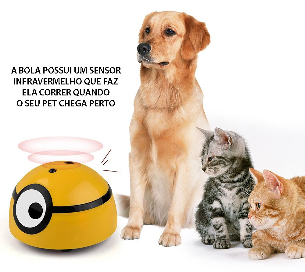 Bola de Fuga Inteligente Com Sensor - Para Cães e Gatos - GosteiQuero