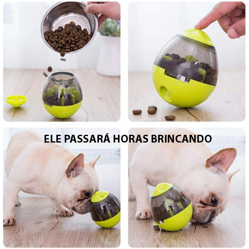 Brinquedo Interativo Ovo Com Petisco Para Cães