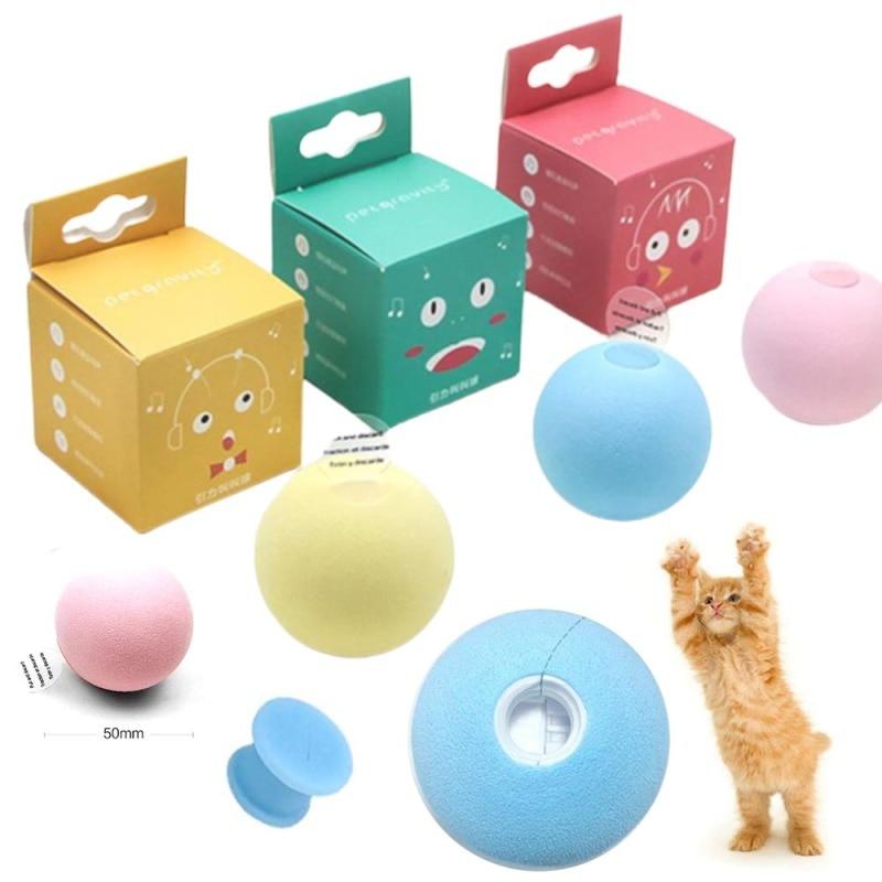 Brinquedo Interativo Para Gato - Bola Com Sensor e Sons de Animais - GosteiQuero
