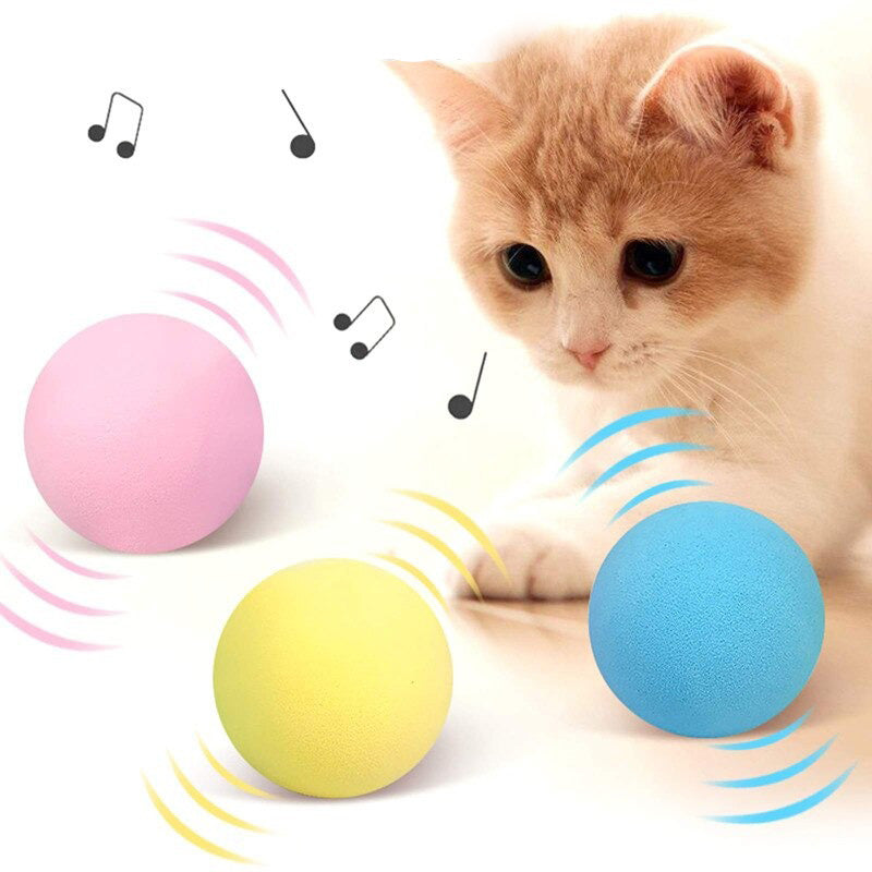 Brinquedo Interativo Para Gato - Bola Com Sensor e Sons de Animais - GosteiQuero