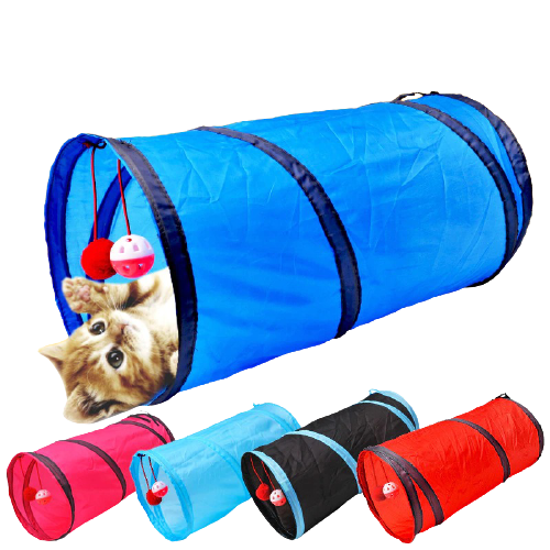 Brinquedo Para Gatos - Túnel Com Bolas - GosteiQuero