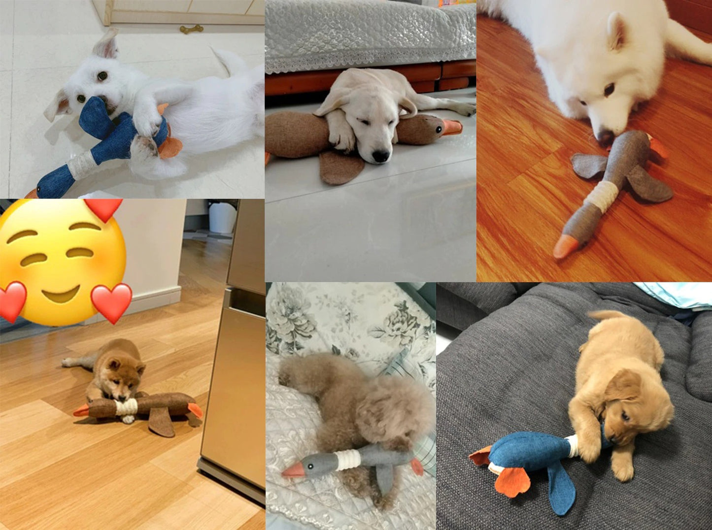 Brinquedo Pato Resistente Para Cães - Para Toda Vida - GosteiQuero