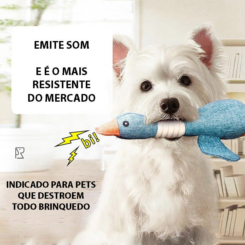 Brinquedo Pato Resistente Para Cães - Para Toda Vida - GosteiQuero
