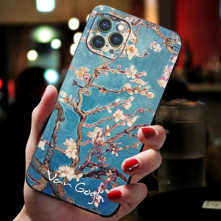 Capinha 3D Para iPhone Van Gogh "Amendoeira em Flor" - GosteiQuero