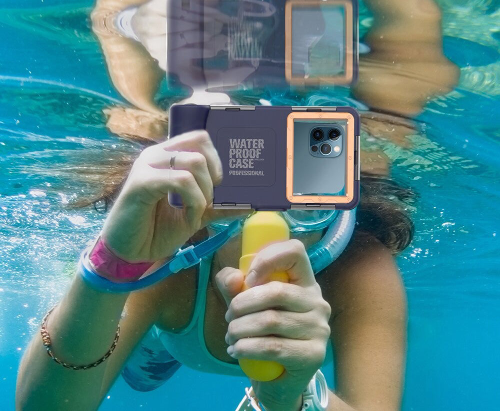 Capinha de Mergulho Profissional A Prova D'água 15M Para iPhone e Samsung Galaxy - GosteiQuero