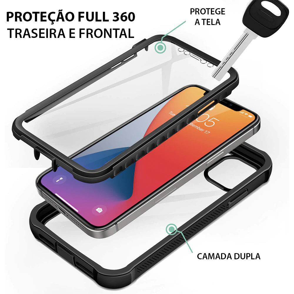 Capinha Para iPhone Com Proteção Total 360