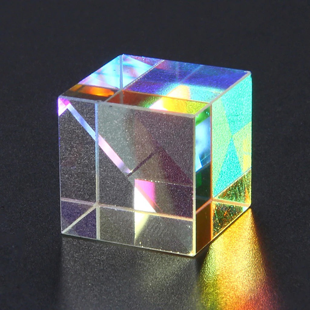 Cubo de Vidro Cores do Espectro