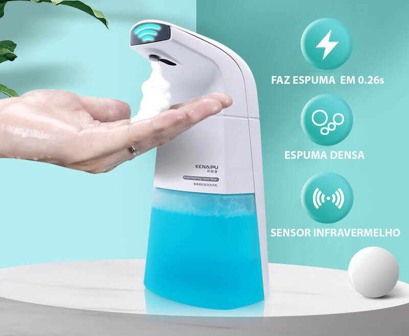 Dispenser Dosador Automático de Sabonete Líquido Com Sensor