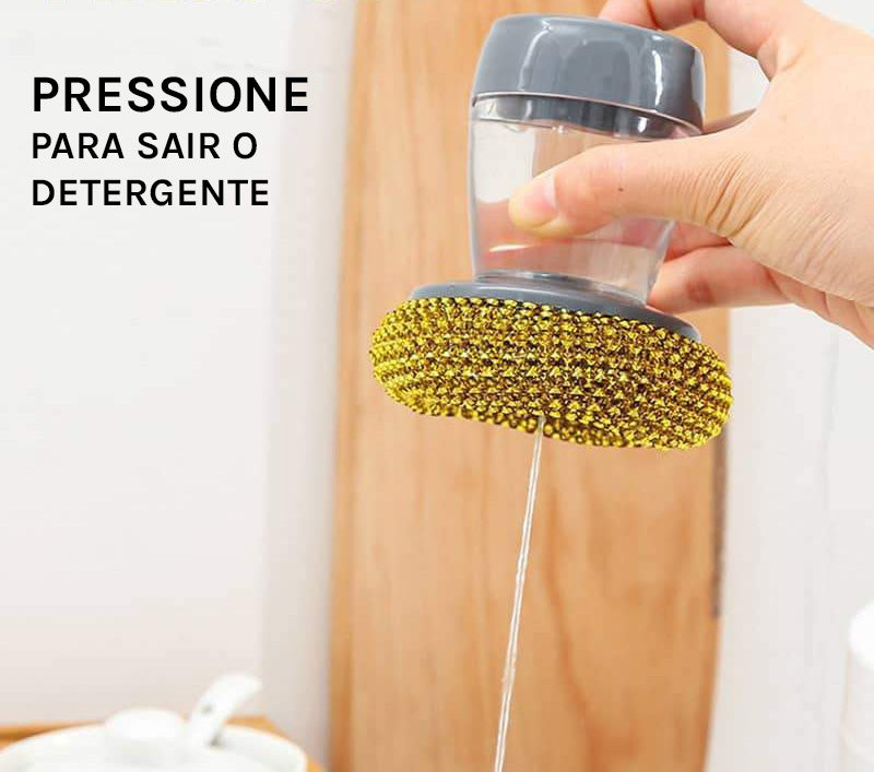 Esponja de Cozinha Com Detergente Para Limpeza Pesada
