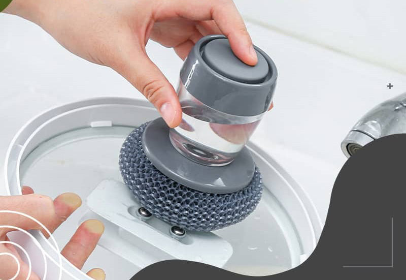 Esponja de Cozinha Com Detergente Para Limpeza Pesada