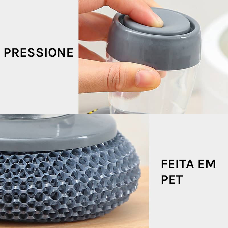 Esponja de Cozinha Com Detergente Para Limpeza Pesada