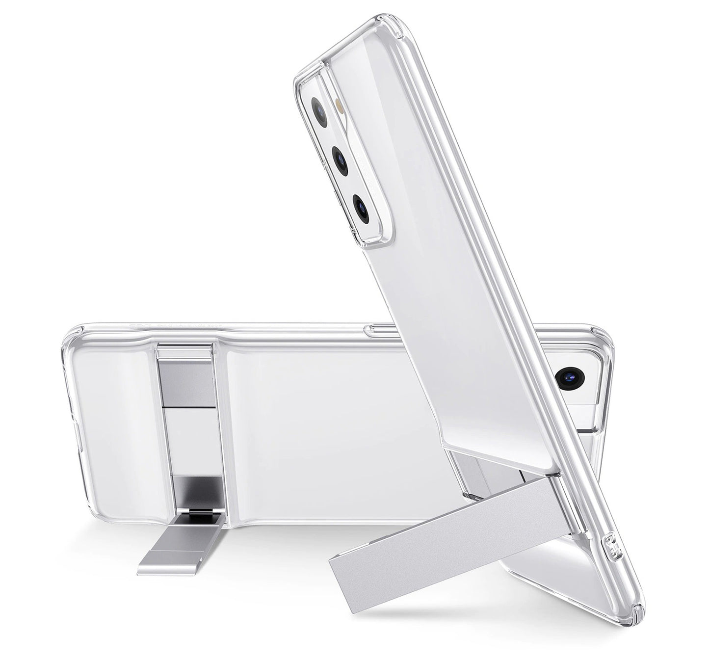 Capinha Premium Ultra Fina Para Samsung Galaxy S21 Com Stand de Metal - GosteiQuero