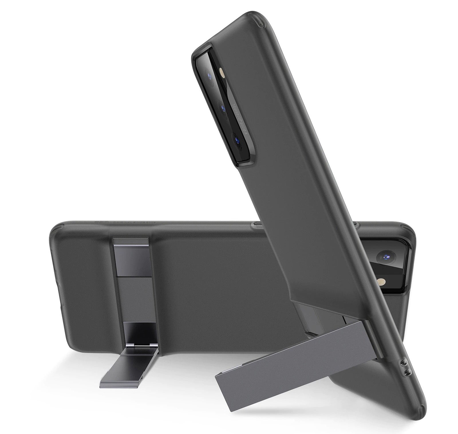 Capinha Premium Ultra Fina Para Samsung Galaxy S21 Com Stand de Metal - GosteiQuero