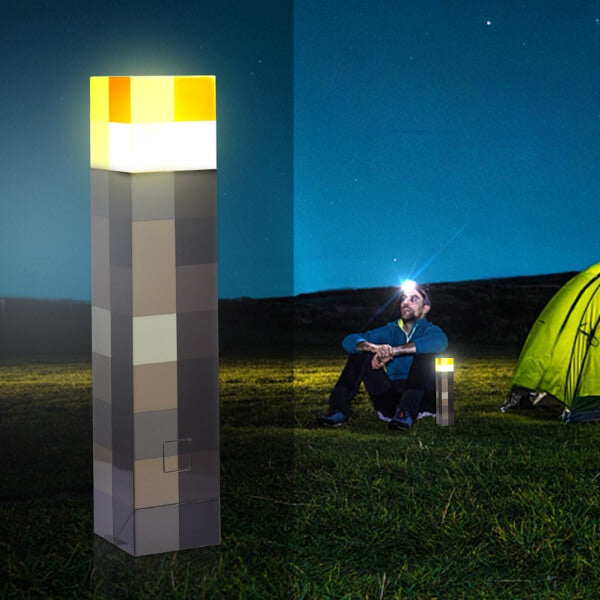 Luminária Tocha de Luz do Jogo Minecraft