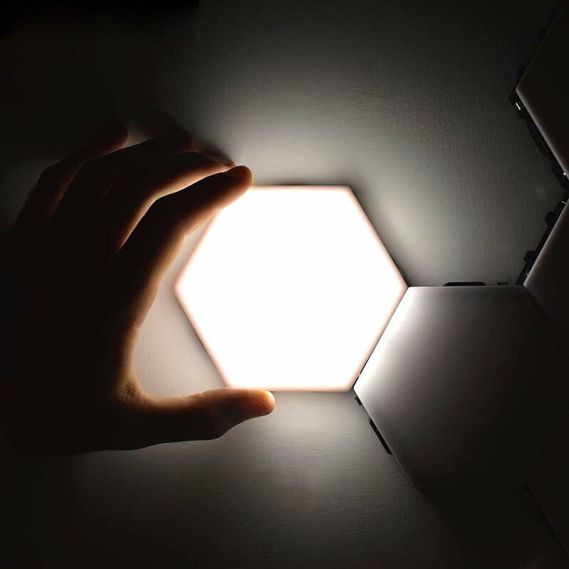 Luminária Touch Modular de Parede Hexagonal