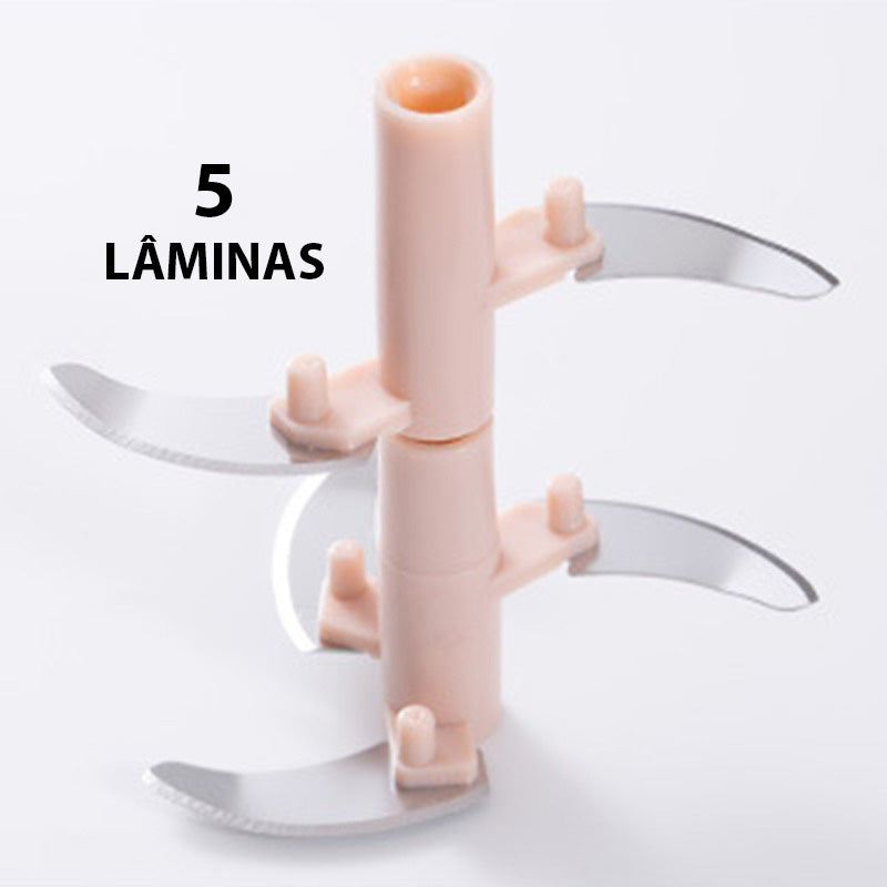 Mini Processador de Alimentos - Manual Com Corda