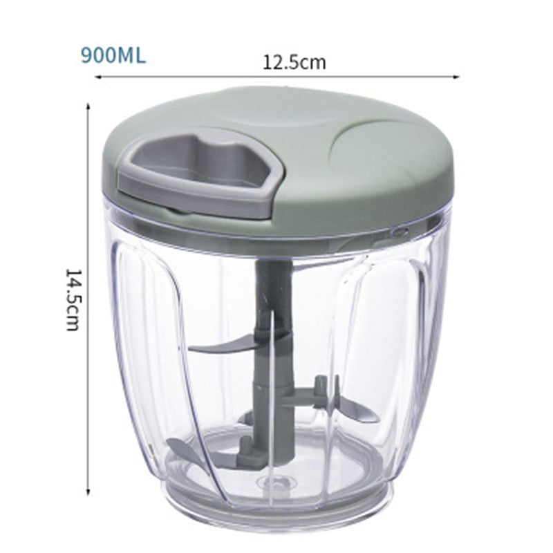 Mini Processador de Alimentos - Manual Com Corda