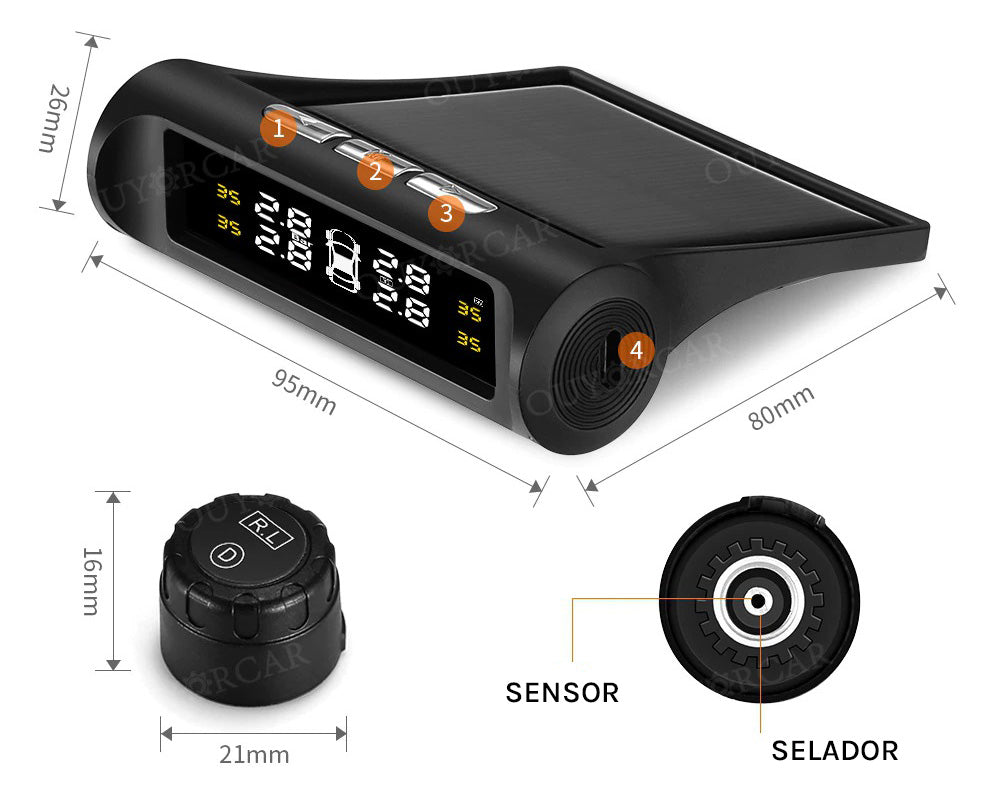 Monitoramento de Pressão Para Pneus do Carro e Temperatura Externa