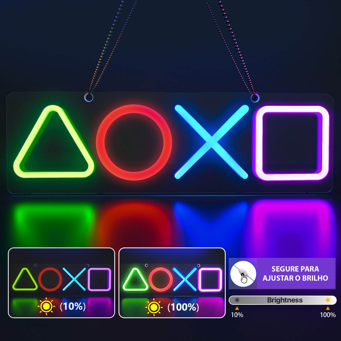 Neon Decorativo USB - Gamer e Geek