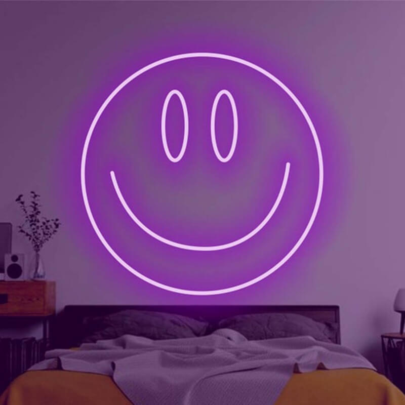 Neon Decorativo USB - Smile 35x35cm