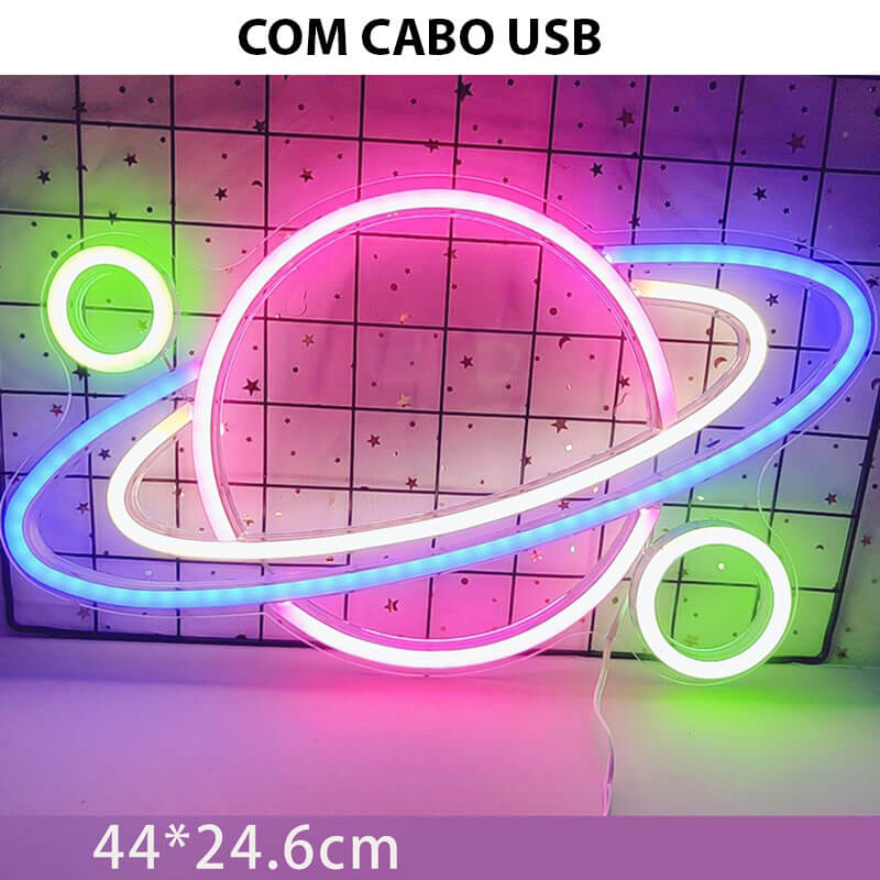 Neon Decorativo USB - Astronomia