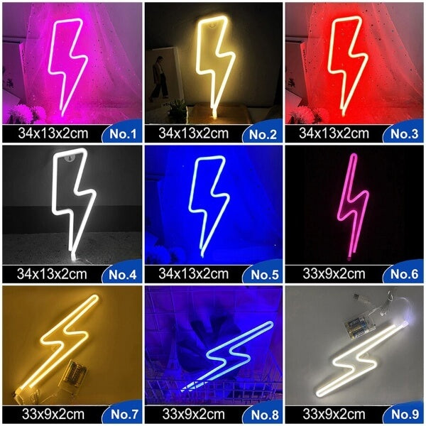 Neon Decorativo USB Grupos A-K - 99 Modelos Diferentes