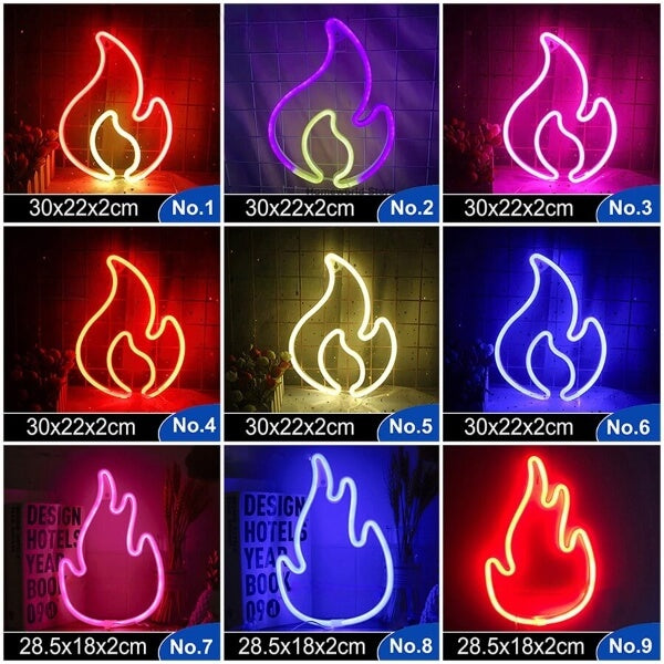 Neon Decorativo USB Grupos A-K - 99 Modelos Diferentes