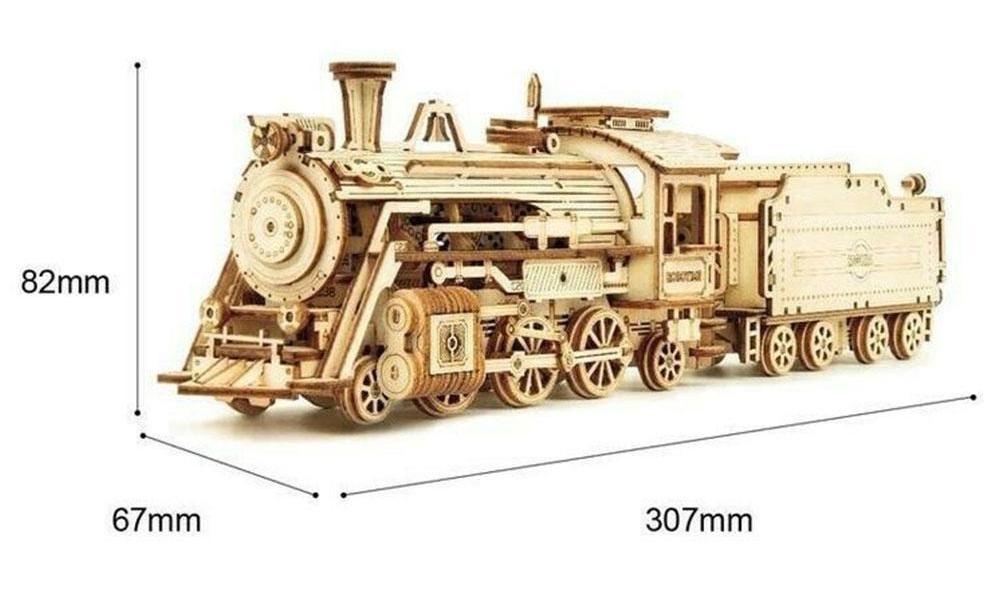 Puzzle 3D de Madeira Para Montar - Trem