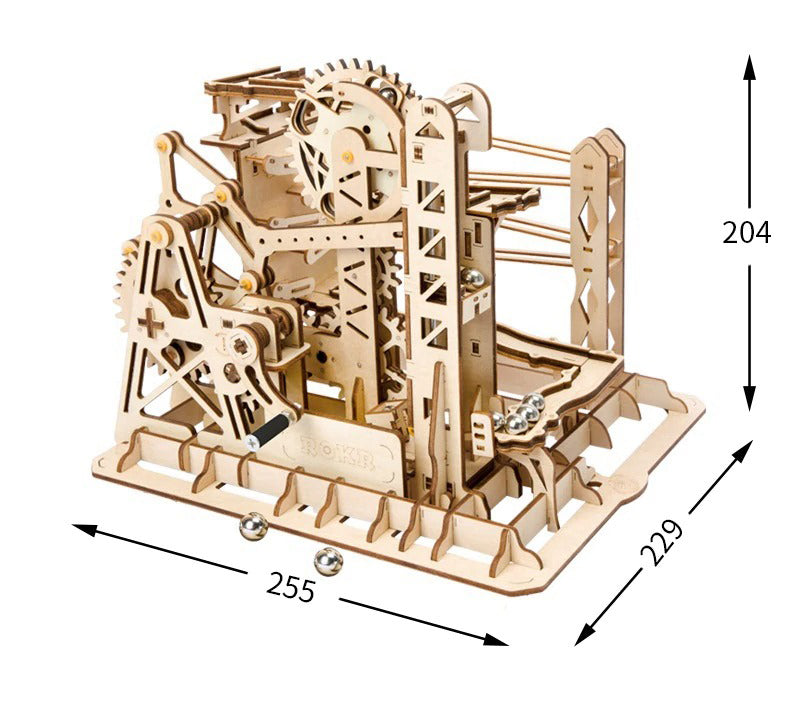 Puzzle 3D de Madeira Para Montar - Engrenagem Funcional