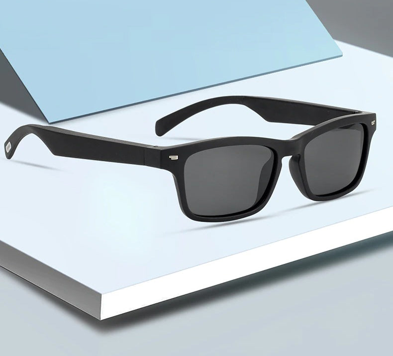 Smart Glasses Óculos de Sol Com Fone Bluetooth Condução Óssea - GosteiQuero